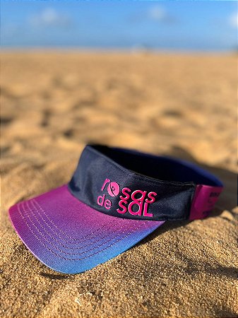 Viseira Sport Elástico Rosas de Sal