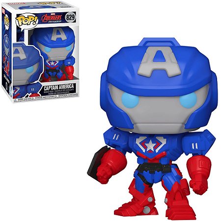 FUNKO POP CAPITÃO AMÉRICA 829 - MARVEL AVENGERS MECH STRIKE