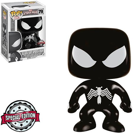 FUNKO POP 79 - MARVEL EXCLUSIVE - BLACK SUIT SPIDER-MAN