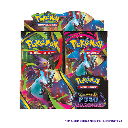 Box Display Pokémon ME02 Fogo Fantasmagórico
