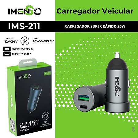 IMENSO Carregador Veicular IMS-211 C