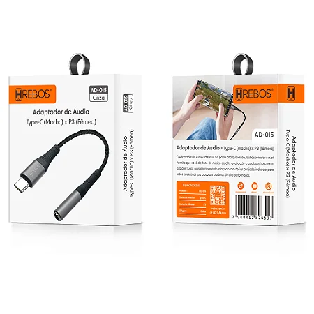 ADAPTADOR HREBOS HS-389 TYPO-C / P2