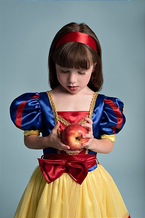 VESTIDO PRINCESA DE LAÇO VERMELHO
