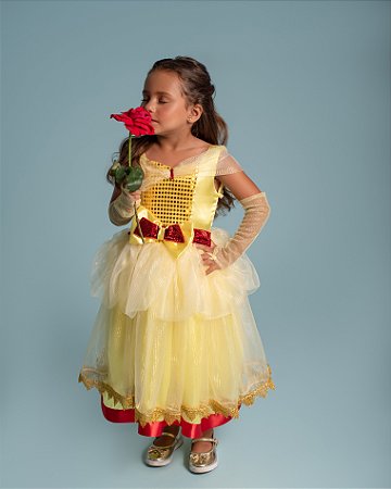 VESTIDO PRINCESA DOURADA