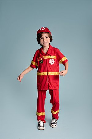 CONJUNTO BOMBEIRO- CALÇA E CAMISETA