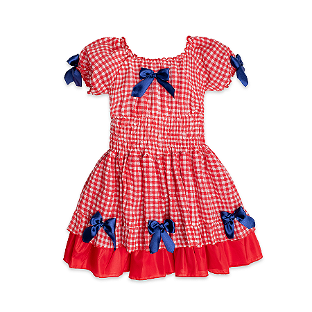 VESTIDO XADREZ CORPETE DE LASTEX
