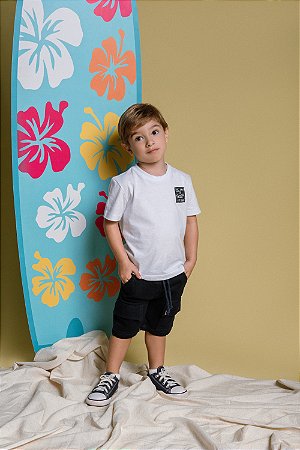 CONJ BERMUDA SARJA COM CAMISETA SUMMER