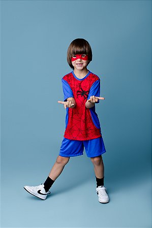 CONJUNTO BERMUDA E CAMISETA MENINO TEIA