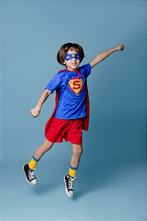 CONJUNTO BERMUDA E CAMISETA SUPER S