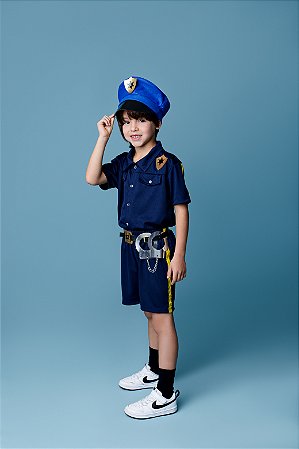 CONJUNTO BERMUDA E CAMISETA POLICIAL