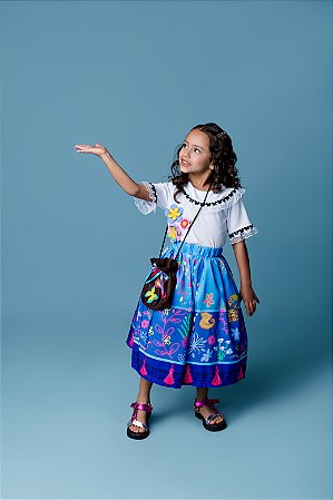 CONJUNTO SAIA E BLUSA MENINA BORBOLETA