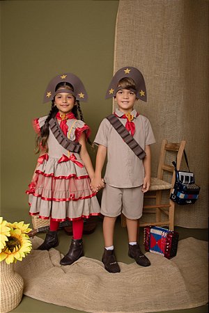 CONJUNTO CAMISA E BERMUDA LAMPIAO