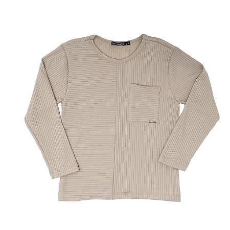 CAMISETA MANGA LONGA RECORTES