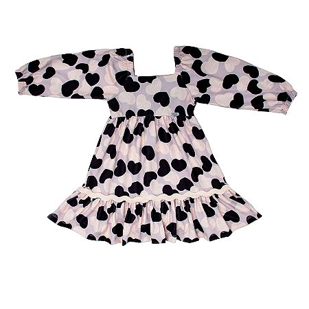 VESTIDO MALHA CORAÇÃO LOVER