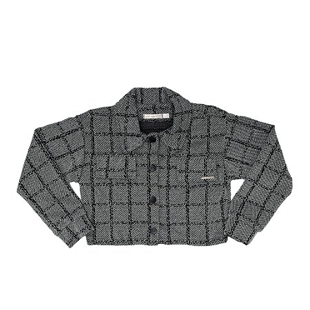 JAQUETA FEMININA XADREZ LUREX