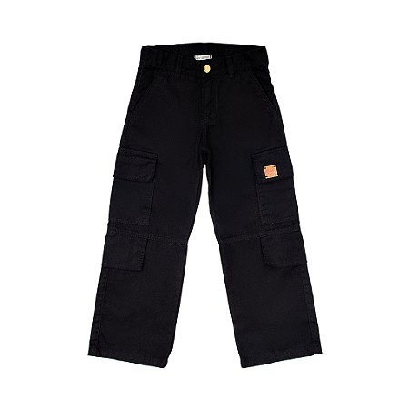 CALÇA SARJA CARGO FEMININA