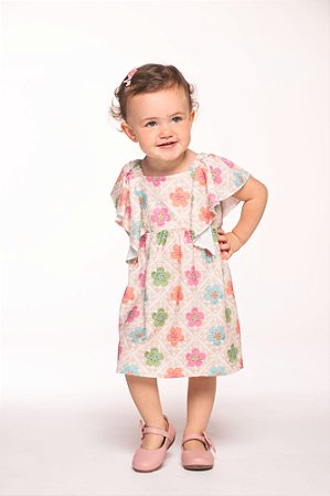 Vestido croche malha