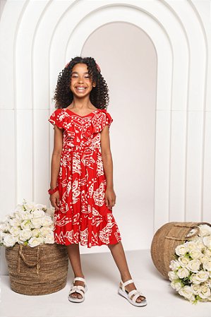 Vestido viscose banana