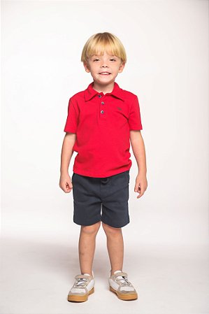 Conjunto bermuda sarja e polo sg boys