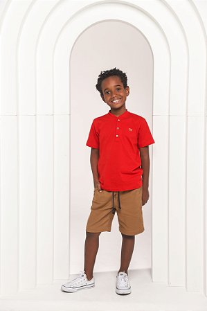 Conjunto bermuda sarja com camiseta sg