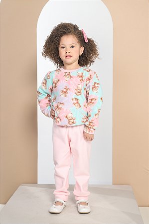 CONJ PIJAMA CALCA E BLUSA URSO