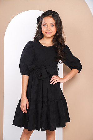 VESTIDO TRICOLINE BORDADO