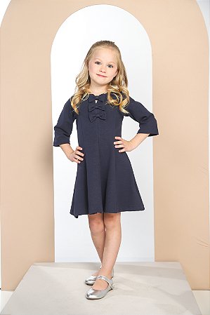 VESTIDO COM NESGA E LACINHOS