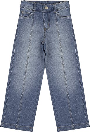 CALCA JEANS COM RECORTE