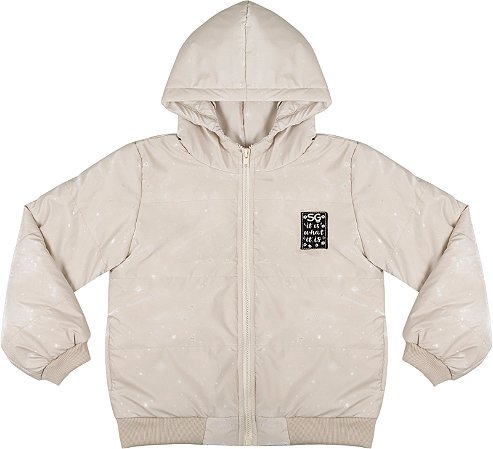 JAQUETA ACOLCHOADA COM BRILHO