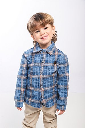 CONJ CALÇA DE SARJA COM CAMISA SOFT XADREZ