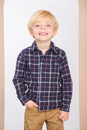 CONJ CALÇA CARGO COM CAMISA XADREZ SG