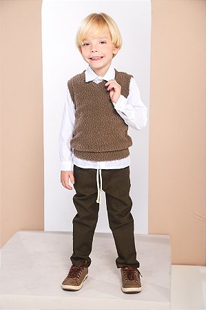 CONJ CALÇA COM CAMISA E COLETE