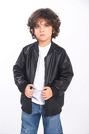 JAQUETA DE COURO BOMBE
