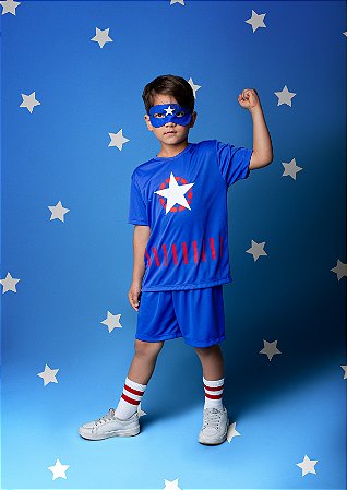 CONJ BERMUDA E CAMISETA CAPITÃO ESTRELA