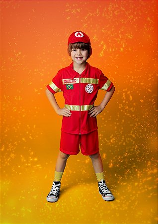 CONJ BERMUDA E CAMISA BOMBEIRO