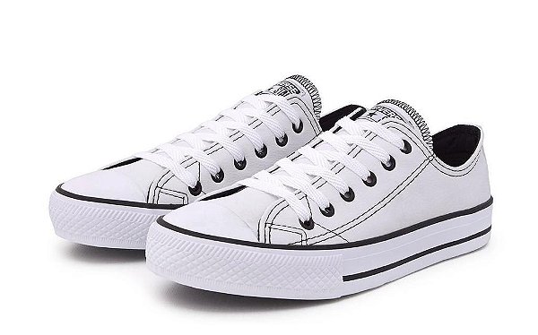 All Star Branco Couro