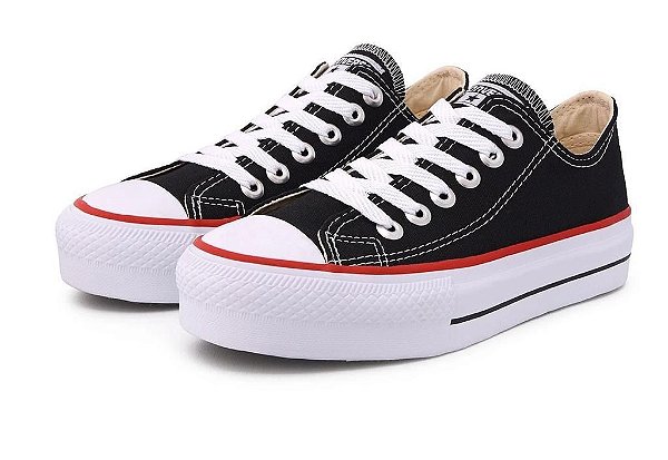 All Star Preto Plataforma - Comprar em Duda Store