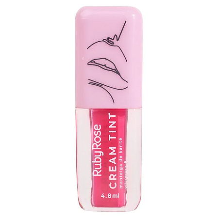 Cream Tint 3 em 1 Batom, Blush e Sombra Ruby Rose HB8233 Cor 01 Happier
