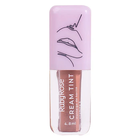 Cream Tint 3 em 1 Batom, Blush e Sombra Ruby Rose HB8233 Cor 08 Trust