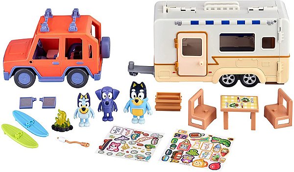 Bluey Ultimate Caravan Adventures - Camping & Motohome set