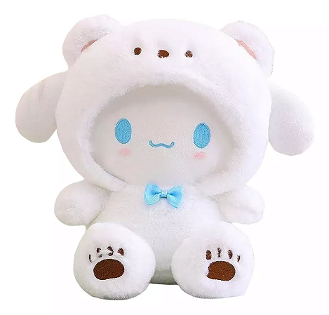 Hello Kitty E Amigos - Pelúcia Urso Yuji Cinnamon roll 25 Cm