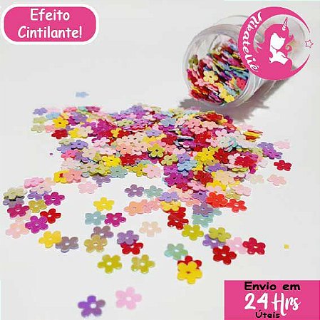Enchimento para Resina - Flores Brilhantes
