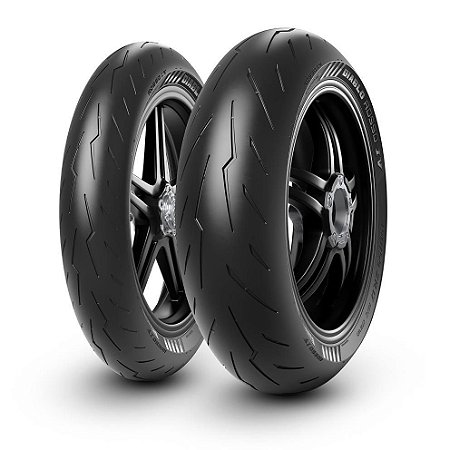 Par Pneus Pirelli Diablo Rosso 4 120/70-17+180/55-17