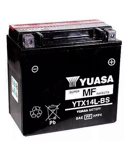 Bateria Yuasa Ytx14L-Bs Harley Davidson 883