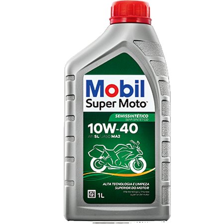 Óleo para Motor Mobil Super Moto 4T 10W-40 MX Semissintético 1L
