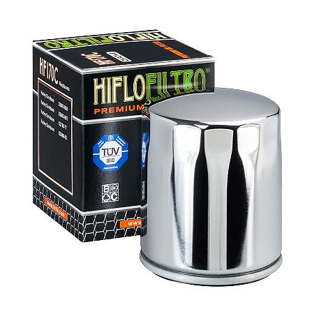 Filtro de Oleo Hiflofiltro HF170C Cromado HD Sportster