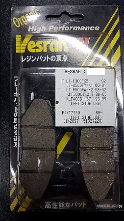 WD250 PASTILHA DE FREIO GG SEMI-METÁLICA ORGÃNICA