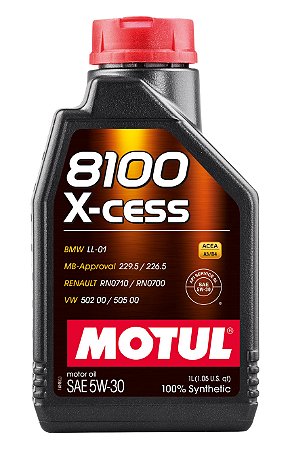 Óleo Motor de Carro Motul 8100 X-Cess 5W-30 1L