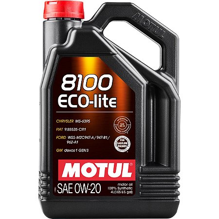 Óleo Motor de Carro Motul 8100 Eco-Lite 0W-20 4L