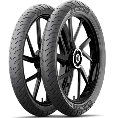 Par Pneus Michelin Pilot Street 2 80/100-18+100/90-18